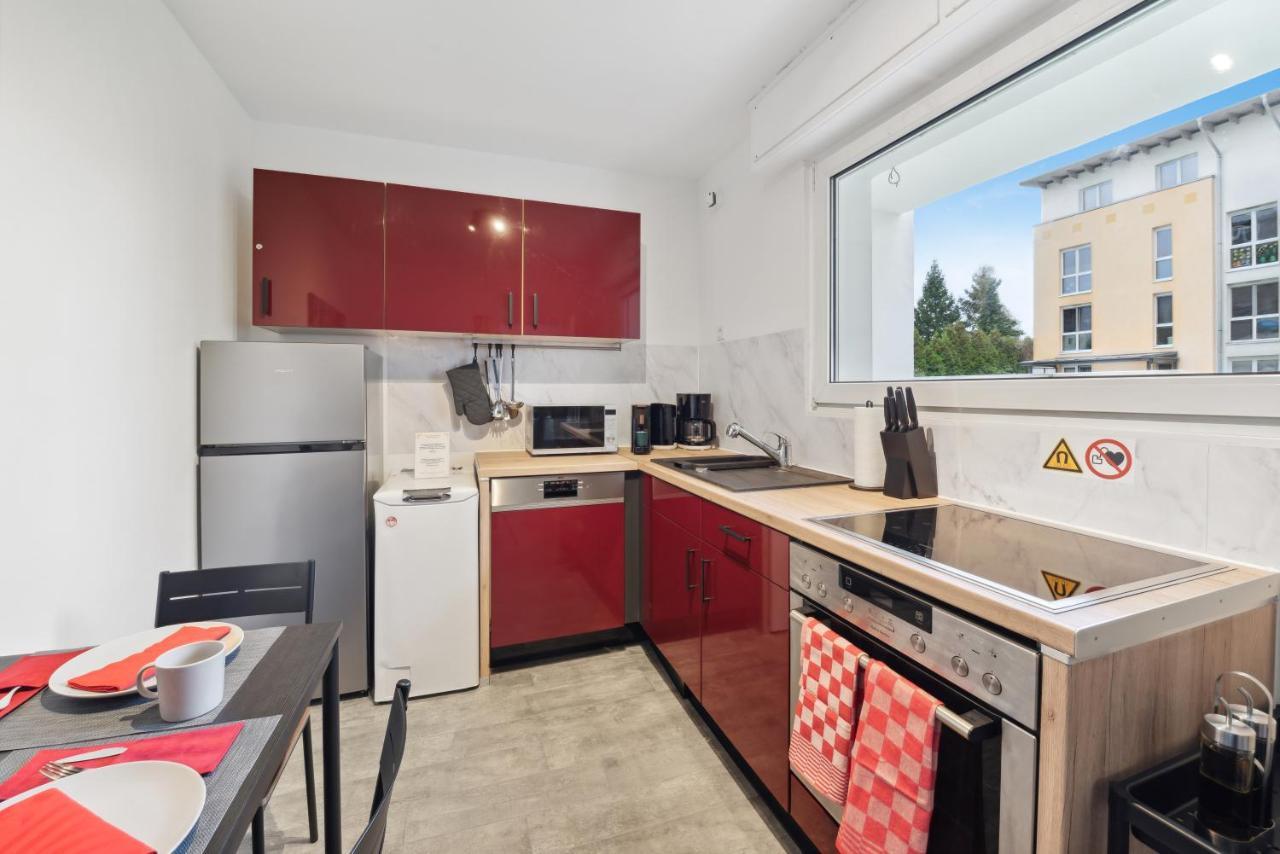 1 Zi. Wohnung, 34M², Parken, Messe Dus Duisburg Exterior foto